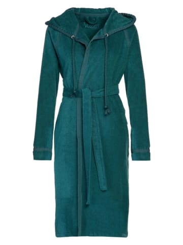 Vossen Bademantel "Jive" in Dunkelgrün