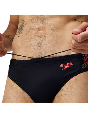 Speedo Kąpielówki "Eco+ Hyperboom" w kolorze czarno-czerwonym
