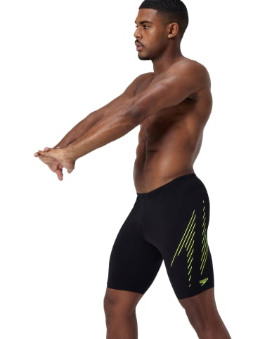 Speedo Zwembroek "Eco+ Hyperboom" zwart/limoengroen