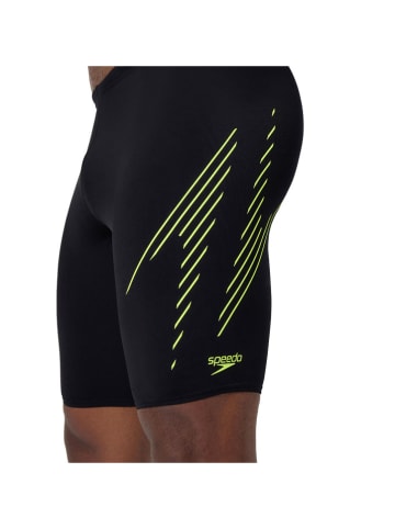 Speedo Kąpielówki "Eco+ Hyperboom" w kolorze czarno-limonkowym