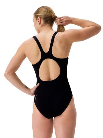 Speedo Badpak "Eco+ Placem" zwart/oranje/roze
