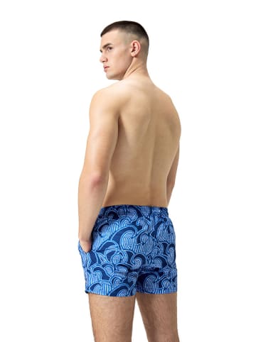 Speedo Badeshorts "Eco Dig" in Blau/ Hellblau/ Weiß