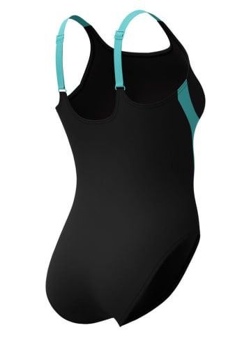 Speedo Shape-badpak "Splice" zwart/turquoise