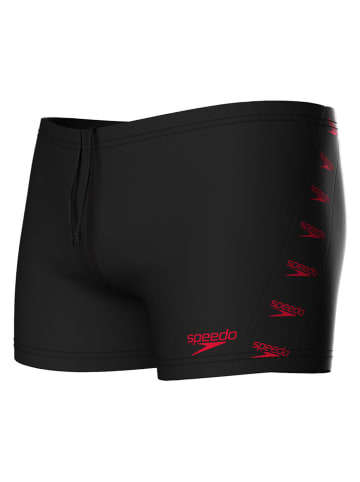 Speedo Zwembroek "Placement" zwart/rood