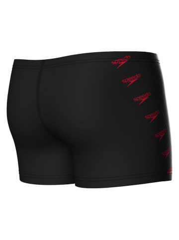 Speedo Zwembroek "Placement" zwart/rood