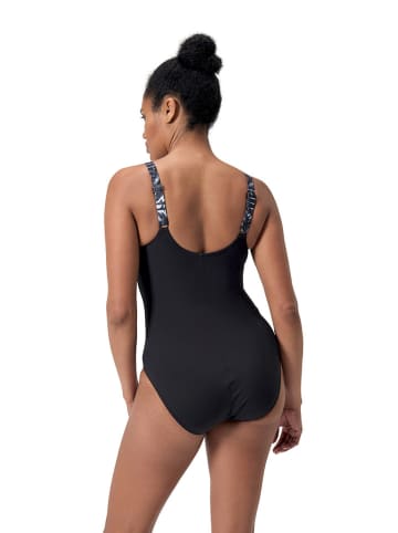 Speedo Shape-badpak "Splice" zwart/wit