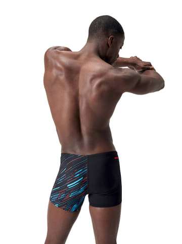 Speedo Zwembroek "Eco+ H-Bloom" zwart/rood/lichtblauw