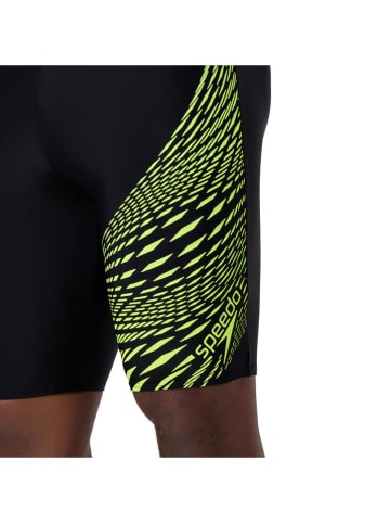 Speedo Kąpielówki "Eco Medley" w kolorze czarno-limonkowym