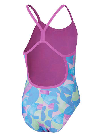 Speedo Strój kąpielowy "Eco+" w kolorze niebiesko-zielono-fioletowym