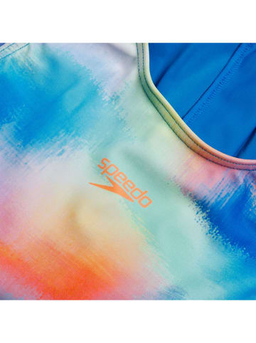 Speedo Badpak "Eco Print" blauw/meerkleurig