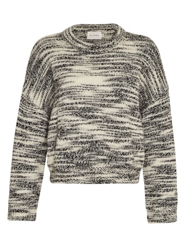 MOSS COPENHAGEN Wełniany sweter "Annasol" w kolorze kremowo-czarnym