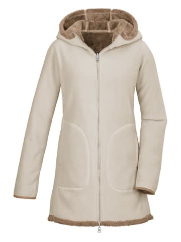 G.I.G.A. DX by KILLTEC Fleece-Wendemantel crème/lichtbruin