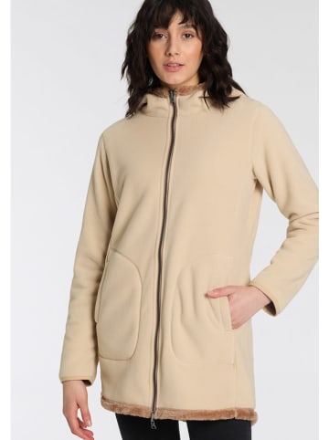 G.I.G.A. DX by KILLTEC Fleece-Wendemantel in Creme/ Hellbraun