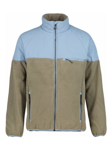 Icepeak Kurtka polarowa "Manton" w kolorze beżowo-błękitnym