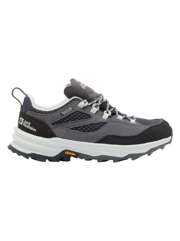 Jack Wolfskin Leder-Wanderschuhe "Cyrox Texapore Low" in Grau
