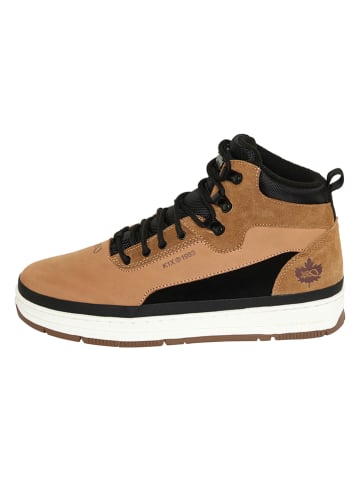 K1X Leder-Winterboots "K1X GK3000" in Camel/ Schwarz
