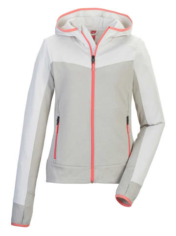 Killtec Kurtka polarowa w kolorze szaro-oliwkowo-różowym