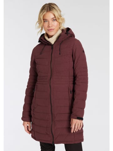 Killtec Doorgestikte mantel donkerrood