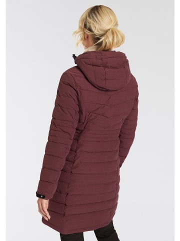 Killtec Steppmantel in Dunkelrot