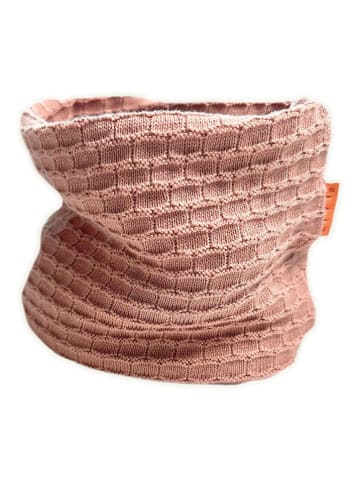 LiVi Loop-Schal "Strick Alva" in Rosa - (L)50 x (B)24 cm