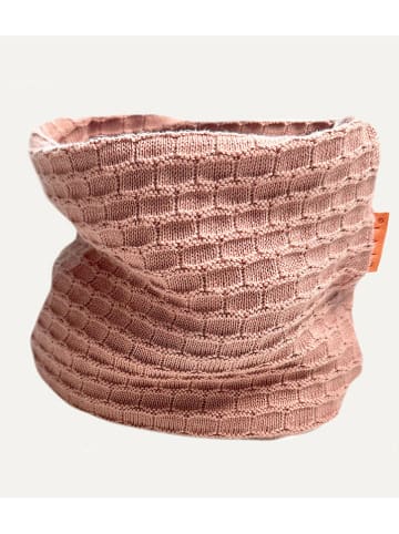 LiVi Loop-Schal "Strick Alva" in Rosa - (L)50 x (B)24 cm