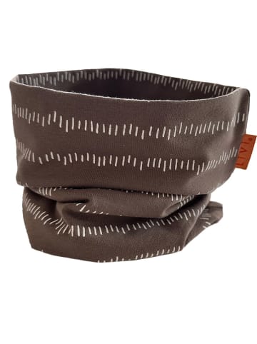 LiVi Loop-Schal "Stripes brown" in Braun - (L)50 x (B)24 cm
