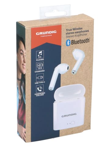 GRUNDIG Bluetooth-In-Ear-Kopfhörer in Weiß