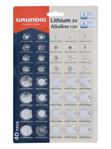 GRUNDIG Batterien - AG/CR - 40 Stück