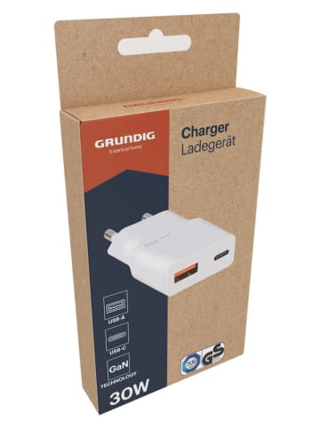 GRUNDIG Adapter USB A-C w kolorze białym