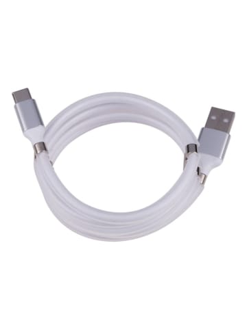 GRUNDIG USB-A-USB Typ-C-Kabel in Weiß - (L)100 cm