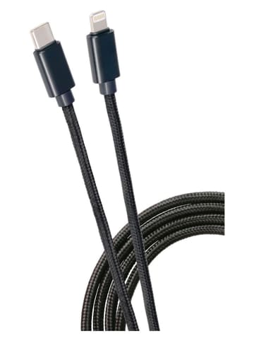 GRUNDIG Kabel USB-C do Lightning w kolorze czarnym - dł. 200 cm