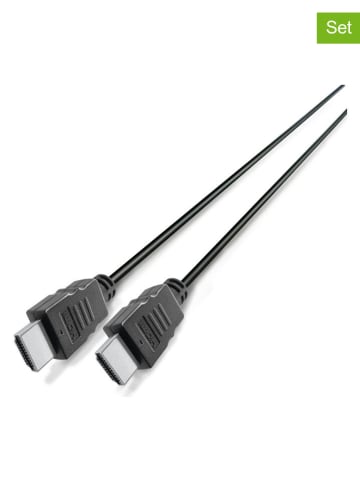 GRUNDIG 2er-Set: HDMI-Kabel in Schwarz - (L)100 cm