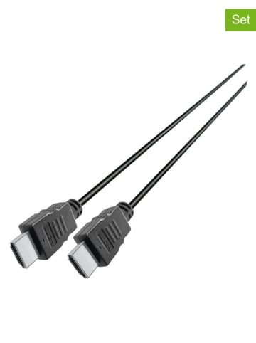 GRUNDIG 2er-Set: HDMI-Kabel in Schwarz - (L)200 cm