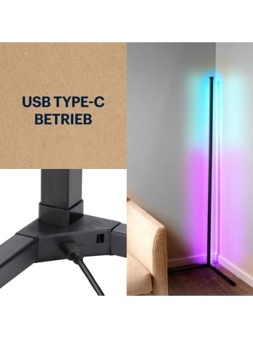 GRUNDIG Lampa stojąca w kolorze czarnym - 43 x 140 cm