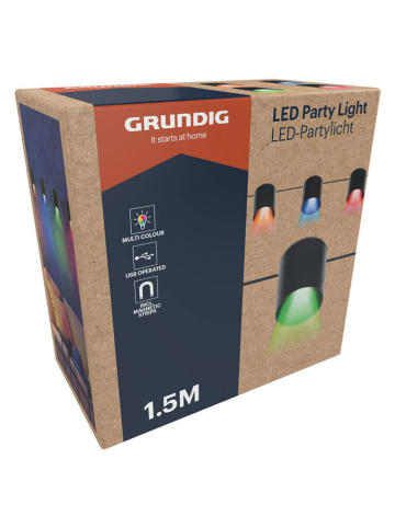 GRUNDIG LED-Lichterkette in Bunt - (L)105 cm