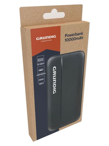 GRUNDIG Powerbank in Schwarz - 10000mAh