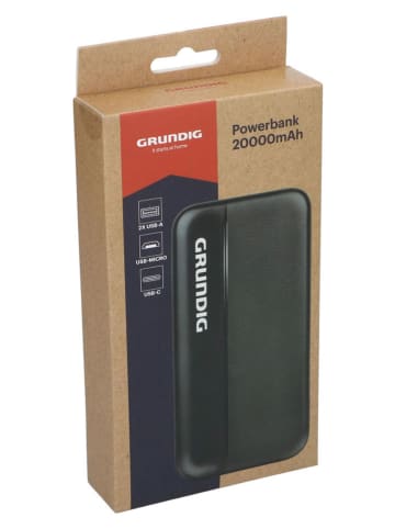 GRUNDIG Powerbank w kolorze czarnym - 20000 mAh
