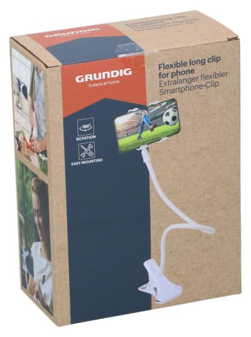 GRUNDIG 2-delige set: telefoonhouders wit