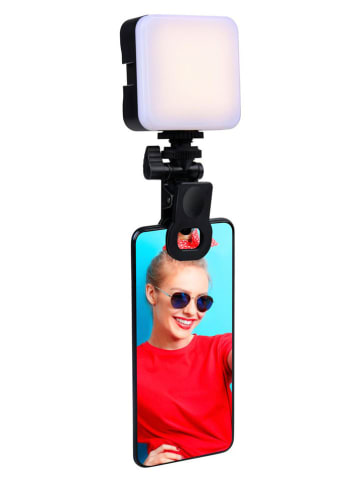 GRUNDIG Selfie-Licht mit Clip in Schwarz - (B)7 x (H)15 x (T)3 cm 