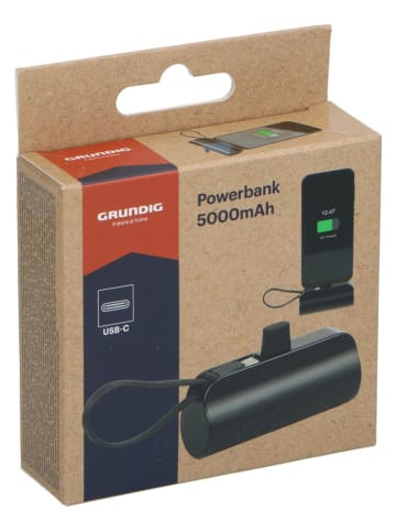 GRUNDIG Powerbank w kolorze czarnym - 5000 mAh