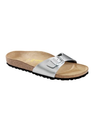 Birkenstock Klapki "Madrid" w kolorze srebrnym