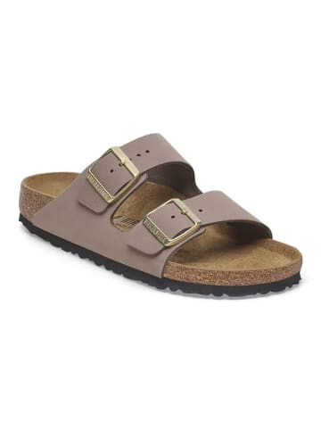Birkenstock Skórzane klapki "Arizona" w kolorze fioletowym