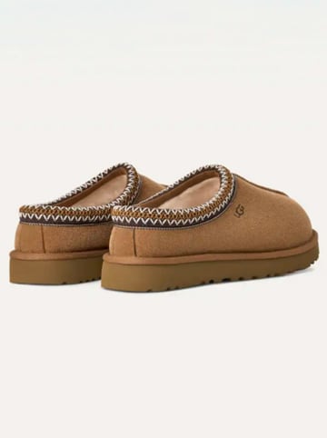 UGG Leder-Hausschuhe "Tasman" in Hellbraun