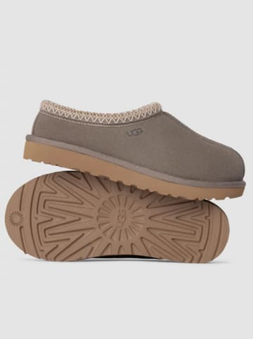 UGG Kapcie "Tasman" w kolorze szarym ze skóry owczej