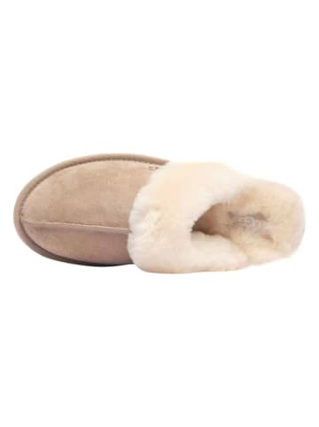 UGG Leren pantoffels "Scuffette II" beige