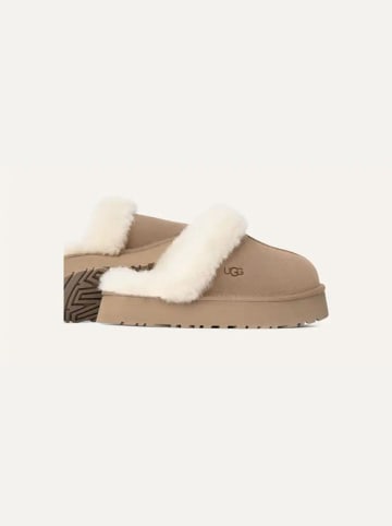UGG Leren pantoffels "Disquette" beige