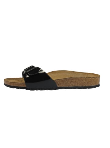Birkenstock Pantoletten "Madrid" in Schwarz - Weite S