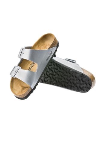 Birkenstock Slippers "Arizona" zilverkleurig - wijdte S
