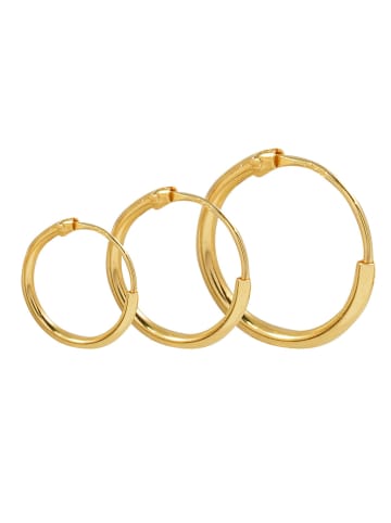 Heliophilia 3er-Set: Silber-Creolen