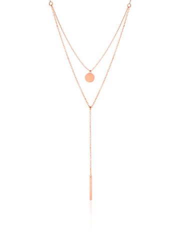 Heliophilia Rosévergulde ketting met hanger - (L)65 cm